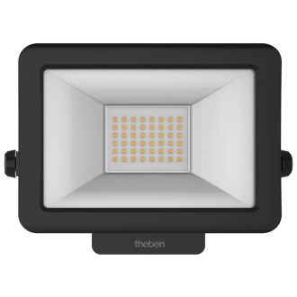Projecteur d'extérieur LED theLeda B20L W BK - Appareil évolutif avec modules en option - 20 W - Noir - THEBEN - 1020693