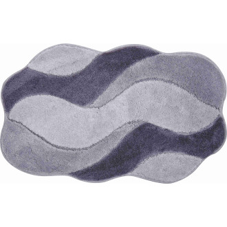 Tapis de salle de bain carmen 70 x 120 cm gris