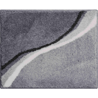 Tapis de salle de bain luca 50 x 60 cm gris