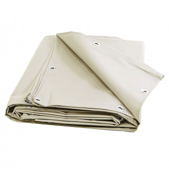 Bâche PVC pour pergola 680gr/m² ivoire