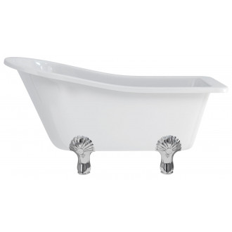 Burlington baignoire en îlot buckingham l.150 avec pieds luxe compostelle