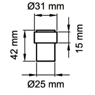 Butoir carré karcher design inox - ez216 71