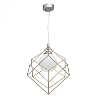 Suspension argentée neoclassic   150 cm