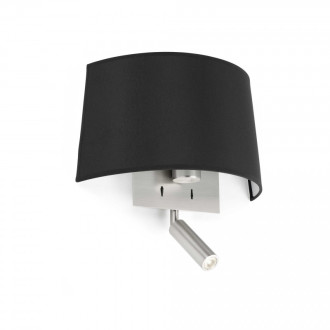 Aplique murale noire volta h29 1 ampoule