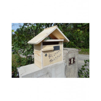 Boîte aux lettres en bois créastuce : domiciladore (courte)