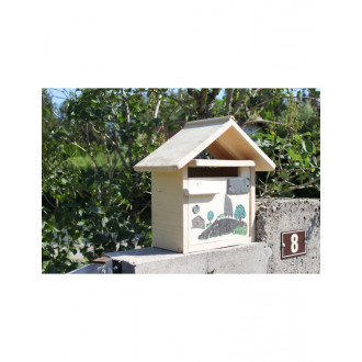 Boîte aux lettres en bois créastuce : la provence (courte)