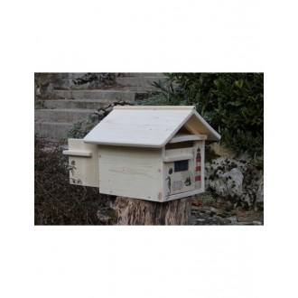 Boîte aux lettres en bois créastuce : nautilus (2 portes)