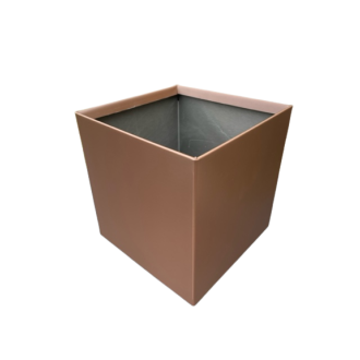 Boite à eau zinc 190x190x190 - Brun écorce