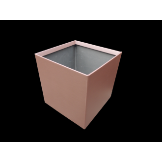 Boite à eau zinc 190x190x190 - Rouge terre