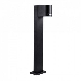 Borne de jardin noire aluminium gu10 - 500 mm -1 luminaire