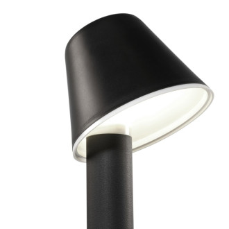 Borne smile 110 cm, polypropylène et polycarbonate, noir