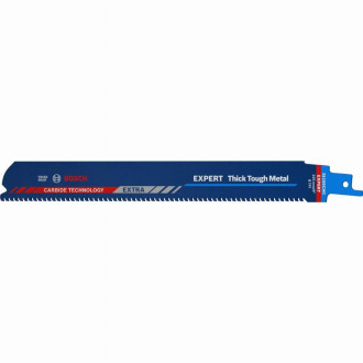 Lame scie sabre carbure expert métal s1155chc 225 mm bosch - 3 pièces - 2608900369