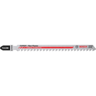 Lame de scie sauteuse expert carbure t 341 hm bosch 132 mm spécial plâtre - 2608900564