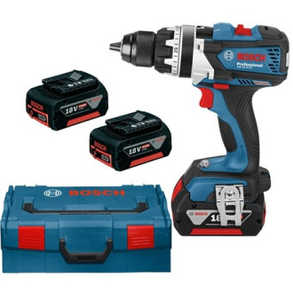 Perceuse visseuse BOSCH GSR18VE-EC - 3 Batteries 5.0Ah - Chargeur rapide - L-Boxx - 0615990H25 