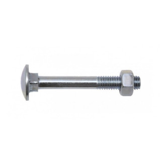 Boulon VISWOOD Tête ronde collet caré - AZ 4.8 - Ø10 x 80 mm - Boite de 50 - 5011080