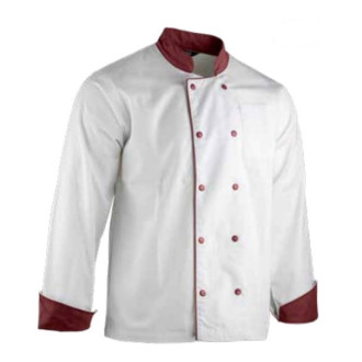 Veste LMA MEDAILLON C1 blanc/bordeaux T.XXL - 2299 T.6