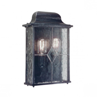 Applique wexford 34 cm, noir / argent