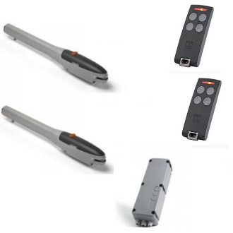 Kit complet vérin vis sans fin blegos, portail 2 battants, 24v, avec encodeur et batterie cardin