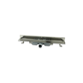 Caniveau inox solusec lineal d40 - sorties et dimensions aux choix