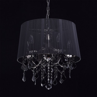 Chandelier chromé elegance 5 ampoules 108 cm Chandelier chromé elegance 5 ampoules 108 cm