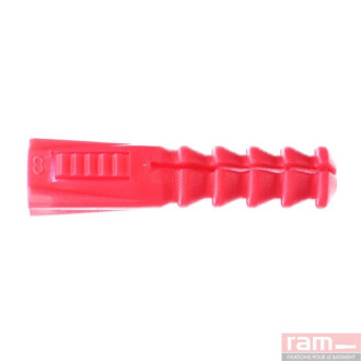 Seau de 1000 chevilles R8 rouges sans collerette - 9073