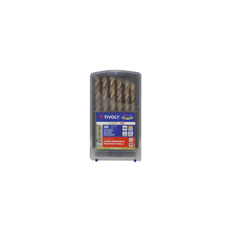 Forets métaux tivoly 1 à 13 mm din 338 furius hss revêtus fusio coffret de 25 pièces