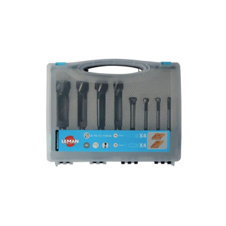 Coffret 4 mèches à bouchonner LEMAN - Ø 8 à 15 mm - 210.500.08