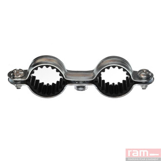 Boite 50 colliers doubles iso 16/18 acier zingué 7x150 - ø18