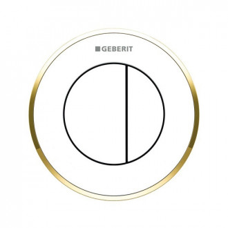 Commande déportée type 10 pneumatique geberit blanc doré