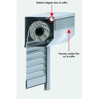 Volet Roulant Solaire sur mesure (pose disponible) - A configurer