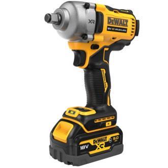 Boulonneuse à chocs 1/2' compacte xr 18v 5.0ah li-ion brushless dewalt jonc de sécurité - dcf891p2g-qw