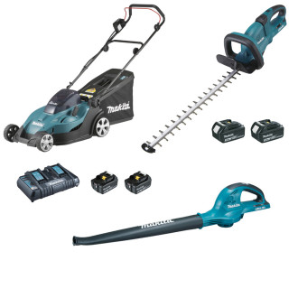 Pack sans fil 3 machines MAKITA 18V Li-ion DUH651RF2 + DLM431PT2 + DUB361Z - LOT0149