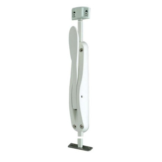 Crémone pompier deesse la croisee ds applique à levier blanc ral 9016 b3 - ds6887-785
