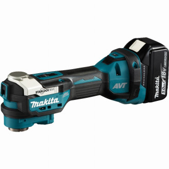 Découpeur-ponceur multifonctions 18V MAKITA + coffret + 2 batt. BL1850B - DTM52RTJX1