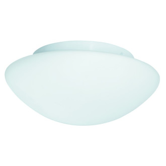 Plafonnier 35cm blanc, verre opale
