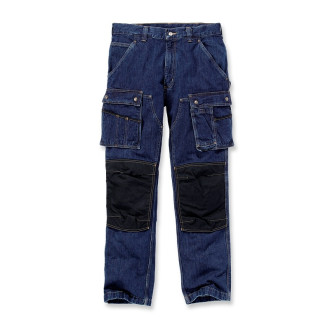 Jeans de travail renforcé multi-poches avec emplacement genouillères bleu W36/L34 CARHARTT S1EB229480W36L34