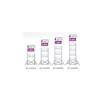 Echafaudage totem 2 line 180 9m85 - 22403680 - tubesca
