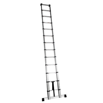 Echelle télescopique aluminium anodisé 13 échelons 150 kg - 835007802
