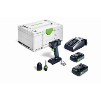 Perceuse-visseuse sans fil TXS 18- Plus - 2 Batteries 18 V 3.0 AH - Systainer - FESTOOL - 576895