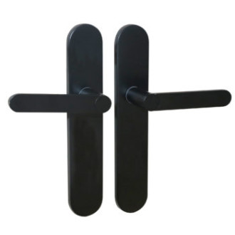 Ensemble poignée aluminium sur plaque acier meudon k cadap - meudonk