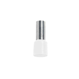 Embout de câblage simple 0.5mm2 blanc bizline x100