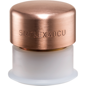 Embouts simplex avec douille plastique dur, ø 30, cuivre