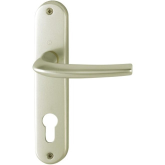 Ensemble aluminium embouti san diégo entraxe 165 mm noir mat bec-de-cane