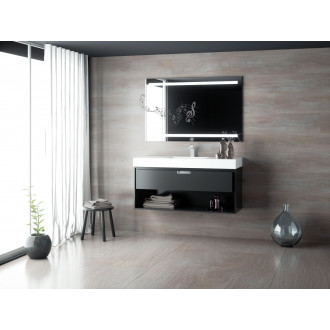 Ensemble de salle de bain future 04 120cm noir