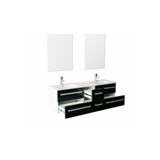 Ensemble meuble salle de bains double vasque koral