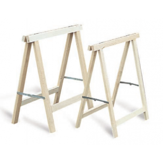 Tréteau pliant frêne 80 x 80 sect.55 x 30 compas zingué pro MERCIER - 418