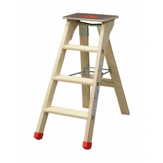 Escabeau lyonnais 3 marches - balmay bois