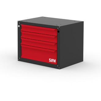 Bloc établi 4 tiroirs SAM 3 tiroirs 75mm + 1 tiroir 150mm - ETAB-BT4T