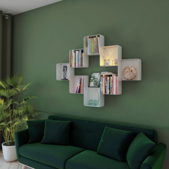 Etagère murale cube Ambre - DECO-GEM L.30 x H.30 x P.15 cm