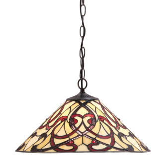 Suspension 1 ampoule ruban, verre et métal